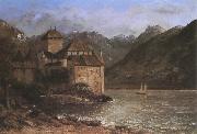 Gustave Courbet Castle oil